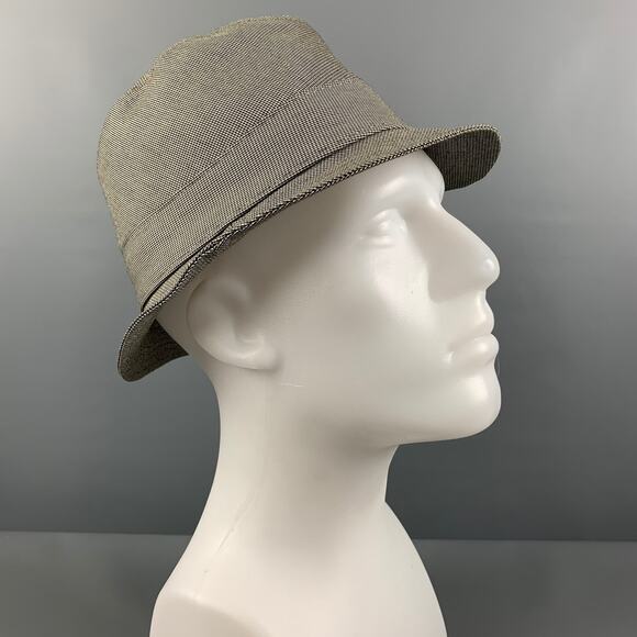 AIGLE Size S Grey Houndstooth GORE-TEX Fedora Hat - Picture 1 of 7